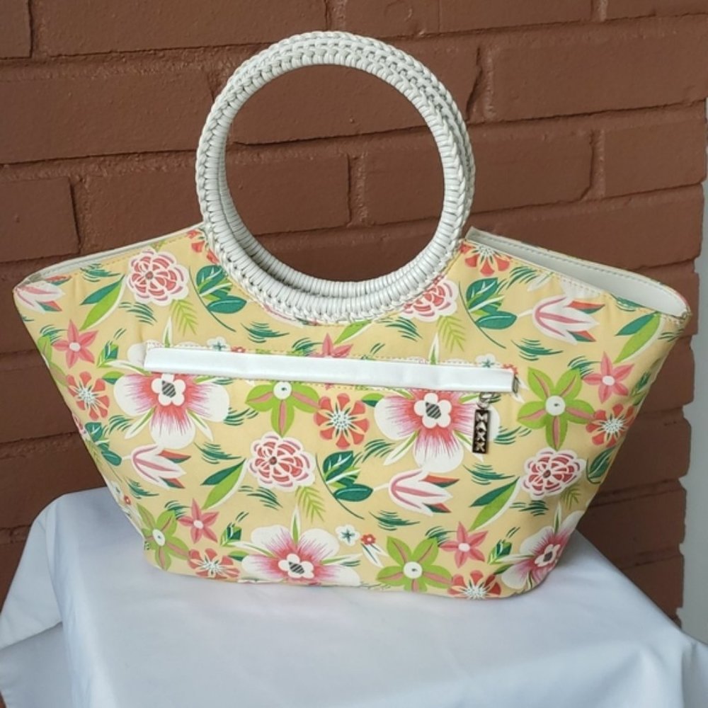 Maxx New York Vintage Yellow Flowered Handbag